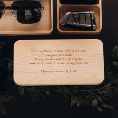 Set of 4 Blocks Personalized Desk Organization Set Office & Desk Storage Personalized Gifts For Him Wooden Desk Organizer Fathers Day Gift