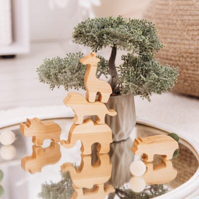Personalized Train Dinosaur Birthday Gift Freight Train With Animals Wooden Toys For Toddlers Kids Pretend Play Fidget Toys Baptism Gift