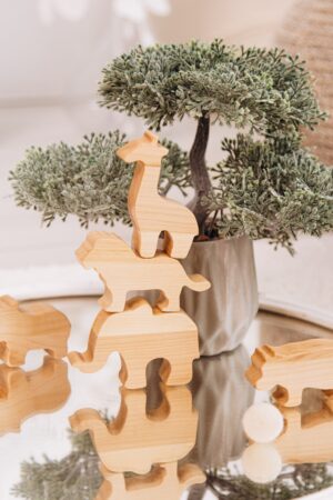Wooden Train With Dinosaurs Custom Train with Animals Custom Toys For Toddlers Baby Boy Gifts 1 2 3 Year Old Gift Unique Birthday Gift