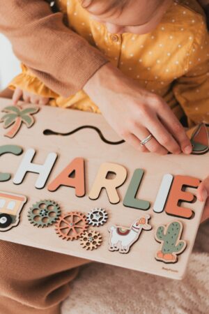 Sensory Activity Board Personalized Puzzle Gifts And Presents For Toddlers Wooden Busy Board Baby Girl Toys Montessori Toys for Kids