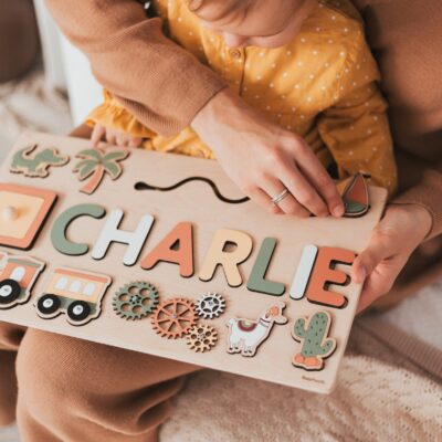 Sensory Activity Board Personalized Puzzle Gifts And Presents For Toddlers Wooden Busy Board Baby Girl Toys Montessori Toys for Kids