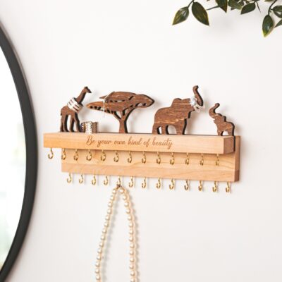 Jewelry Organizer Shelf. Custom Jewelry Holder. Mothers Day. Storage for Necklaces, Bracelets, Earings, Rings. Personalized Gifts For Mom.