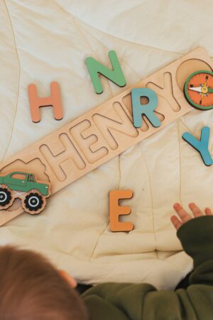 Gifts for Kids Name Puzzle, Personalized Baby, 1st Birthday Girl, Newborn Gift, Montessori Toys, Wooden Toy, Christmas Gifts for Her