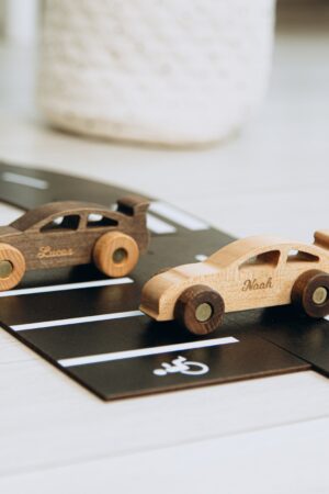 Personalized Wooden Car Toy First Birthday Present Keepsake Sensory Toys For Toddlers Personalized Gift For Kids Collect Name Cars