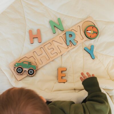 Personalized Name Puzzle by BusyPuzzle, First Easter Gift