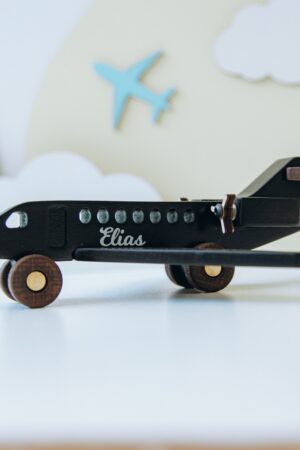 Wooden Plane Cake Topper. Baby Boy Gift. Kids Pretend Play Toys. Sensory Toys For Toddlers. Birthday Cake Toppers. Personalized Vehicle Toy.