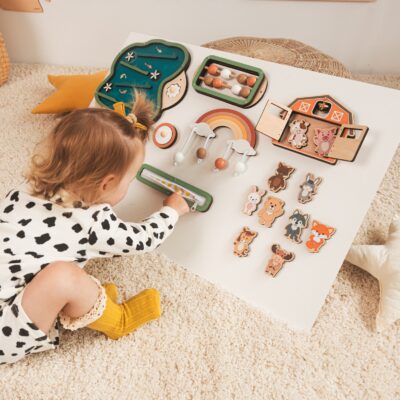 Busy Board Parts Wooden Busy Board Details DIY Busy Elements Toddler Colourful Busy Board Pieces Activity Child Gift Montessori Activity Toy