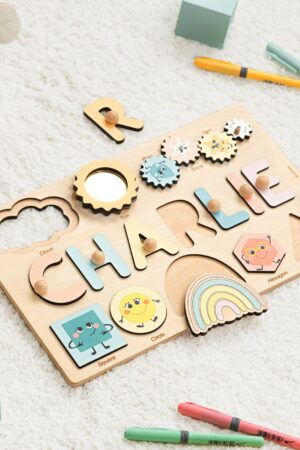 Customized Busy Board Custom Birthday Baby Gift Montessori Board For Kids Baby Activity Toys Preschool Montessori Toys 1st Birthday Gift