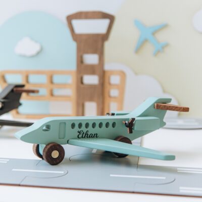 Handmade Wooden Airplane Toys for Boys Kids Pretend Play First Birthday Gift for Toddler Personalized Toys 1st Birthday Boy Easter Gift