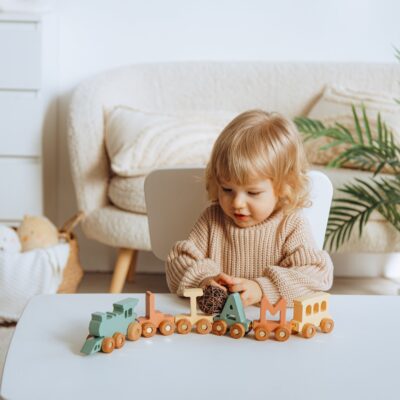 Wooden Train Set Personalized Train Set With Wagons First Birthday Gift Kids Room Decor Boy Kids Pretend Toys Newborn Remembrance Gifts