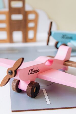Toy Plane With Name Kids Pretend Play Toys Personalized Baby Boy Gift Wooden Sensory Toys Montessori Toys For Toddlers First Christmas Gift