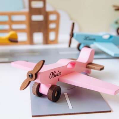 Wooden Toy Fighter With Name. Colored Planes & Helicopters. Toys For Toddlers. 1st Birthday Gift. Baby Boy Gift Personalized. Gift For Kids.