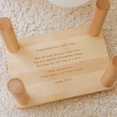 Name Puzzle Step Stool Bench Toddler Step Stool with Puzzle Baby Boy Birthday Gif Baby Shower Gift Wooden Toddler Chair Gifts For Kids