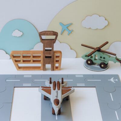 Handmade Wooden Plane Toys for 3 Years Old Kids Pretend Play Sensory Toys Birthday Gift for Toddler Kids Room Decor Baptism Boy Gift