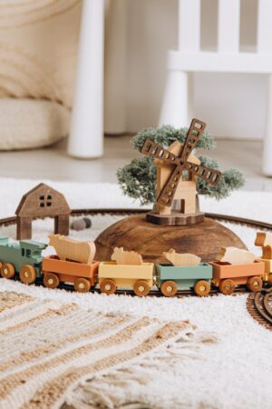 Personalized Farmer Train With Name Custom Train for Baby Boy Sensory Toys Fidget Toys For Toddlers 1st Birthday Boy Kids Room Decor