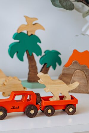 Personalized Tractor With Toy Farm. Sensory Toys For Toddlers. Wooden Kids Toys. Toy Tractor With Name. Baby Gifts. First Christmas. PS1111.