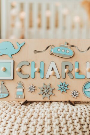 Personalized Baby Girl Busy Board 1st Birthday Gift For Girl Custom Name Puzzle Montessori Toys Personalized Baptism Gift Easter Gifts