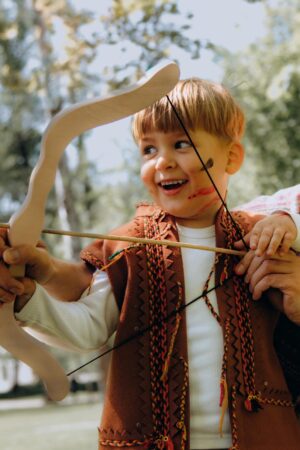 Traditional Wooden Bow and Arrow Set for Kids -  Christmas Present -  Gift for Boys - Modern Archery - Personalized Bow - Eco Wooden Gifts