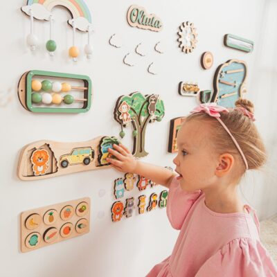 Busy Board Parts and Pieces Busy Board Accessories Sensory Board Details Create Your Own Busy Board Educational First Birthday Gifts