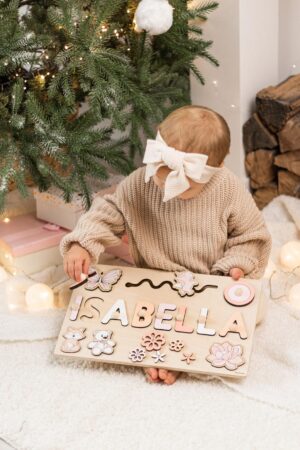 Custom Montessori Busy Board Personalized Educational Toy for 1-3 Year Old Baby Boy Birthday Gift First Easter Gift Baby and Toddler Toys