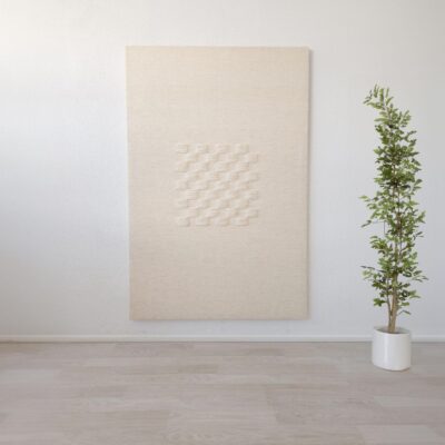 Boho Wall Art - Handmade Tapestry - Large Wall Decor - Natural Wool - Bedroom Wall Hanging - Framed Art - Living Room Decor - Unique Gift