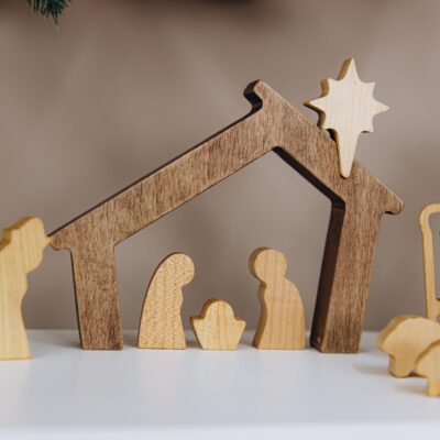 Pre-Christmas Sale! Christmas Nativity Scene Handmade Waldorf Wooden Toys Reusable Rustic Decor Nativity Figurines Set Holiday Home Decor