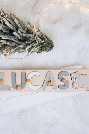 Best Personalized Wooden Gift for Kids Custom Name Puzzle With Pegs Montessori Toys For Boys 1st Birthday Gift Girl New Easter Gifts