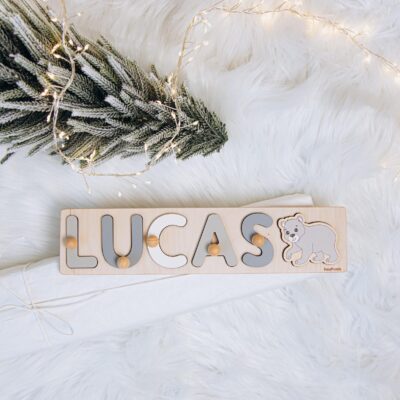 Best Personalized Wooden Gift for Kids Custom Name Puzzle With Pegs Montessori Toys For Boys 1st Birthday Gift Girl New Easter Gifts