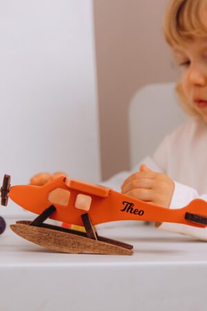 Toy Military Helicopter. Personalized Baby Boy Gift. Wooden Vehicles. Toy 1 2 3 Year Old. Sensory Toy For Toddlers. Easter Gift For Kids.
