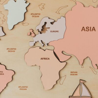Kids Wooden World Map, Study of Geography, Montessori Toys, Gifts For Kids, Educational Map Board, Nephew Birthday Gift, Toys For Toddlers