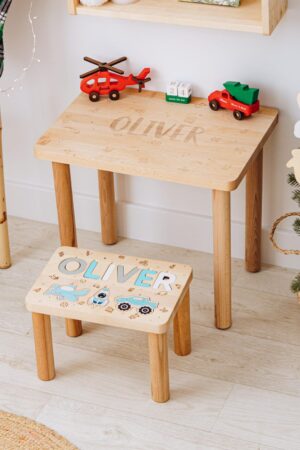 Kids Personalized Step Stool Wooden Engraved Seat Customized Baby Gifts 1st Birthday Girl Gift Montessori Helper For Kids Custom Name Puzzle