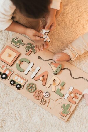 First Christmas Gift For Kids Personalized Busy Board Unique Birthday Gift Wooden Montessori Toy Toddler Busy Board Baby Shower Gift