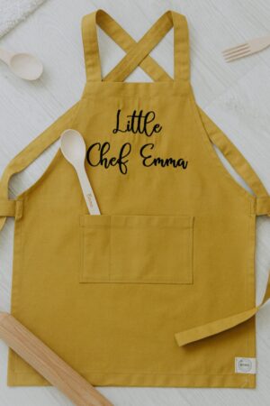 Dad & Son Black Matching Aprons Personalized Embroidered Aprons Kids and Toddlers Aprons Couples Aprons Easter Gifts For Husband and Son
