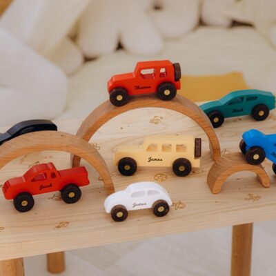 Wooden Car for Kids Perfect Gift for Baby Custom Cars With Names Montessori Toys for Newborn Customizable Organic Baby Toys First Easter