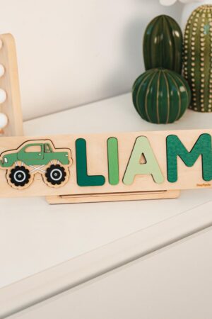 Toddler Name Puzzle Custom Wooden Name Puzzle Personalized Baby First Easter Boy Gift Montessori Toys Children Smart Gift 1st Birthday