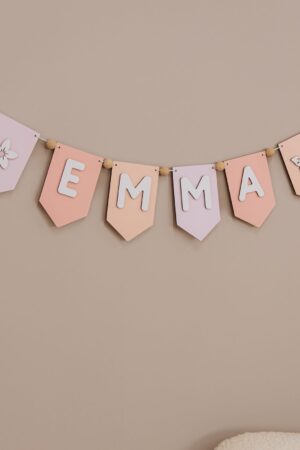 Birthday Personalized Colorful Garland Custom Name Banner 1st Birthday Party Newborn Baby Gift First Easter Decoration Wall Nursery Decor