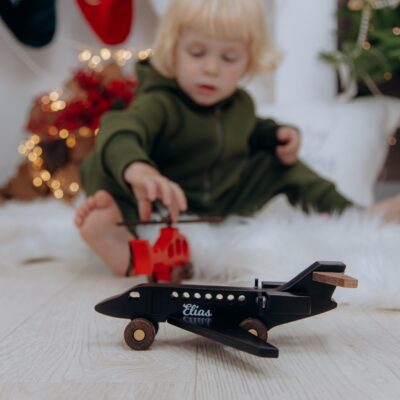 Baby Boy Gift Personalized Montessori Wooden Airplane First Birthday Gift for Toddler Kids Room Decor Baby Shower Gift Colored Planes