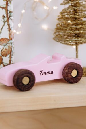 Set of Colored Wooden Cars Handmade Personalized Wooden Car Pretend Play Toy Sensory Toys For Toddlers First Easter Auto Track Kids Toys