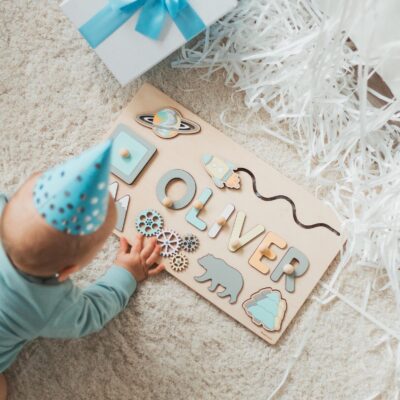Activity Montessori Busy Board Gift for Toddler Sensory Wooden Toys Easter Gifts For Kids 1 2 3 Years Old Gift Personalized Baby Puzzle