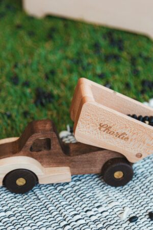 Wooden Excavator Toy Personalized Wooden Construction Vehicles Toys First Easter Eco Friendly Toys Outdoor Toddler Toy 1st Birthday Gifts