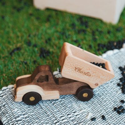 Wooden Excavator Toy Personalized Wooden Construction Vehicles Toys First Easter Eco Friendly Toys Outdoor Toddler Toy 1st Birthday Gifts