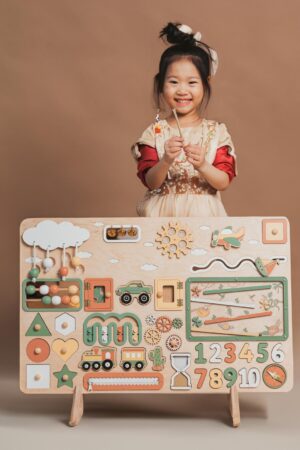 Custom Activity Busy Board XXL Busy Board 1 2 3 Year Old Handmade Toys Easter Gifts for Toddlers Nursery Decor Fast Shipping to USA