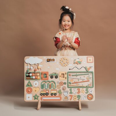Custom Activity Busy Board XXL Busy Board 1 2 3 Year Old Handmade Toys Easter Gifts for Toddlers Nursery Decor Fast Shipping to USA
