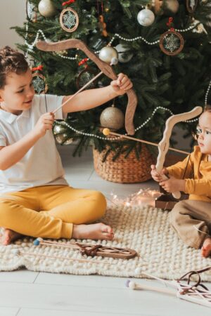 BUYER'S CHOICE Montessori Gift For Boys Wooden Bow and Arrow Set Hunting Outdoor Game Easter Gifts For Kids Waldorf Toys Only For US