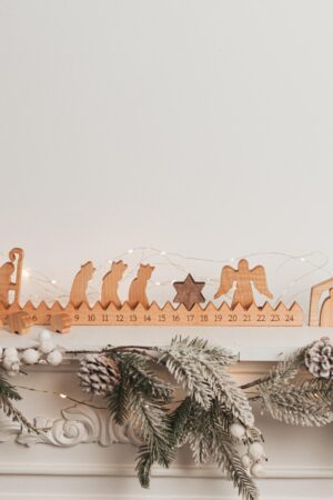 Reusable Wooden Advent Calendar With Star Nativity Scene Set Christmas Decoration Christmas Countdown Holiday Home Decor Kids Christmas Gift