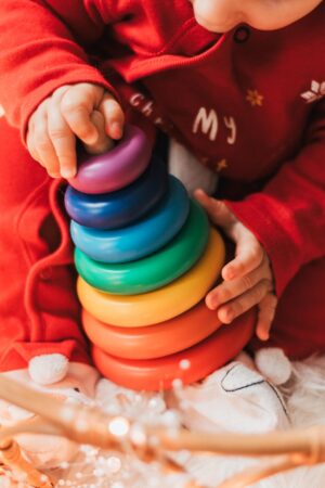 Montessori Toys, Personalized Christmas Gifts For Kids, Toddler Toys, Wooden Pyramid And Rainbow, Beads Abacus, Educational Toys 2 Years Old