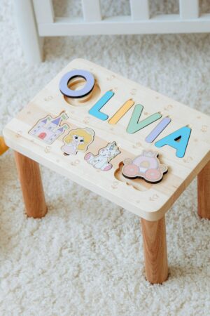 Perfect Gift for Birthday Wooden Name Step Stool Personalized Toddler Helper Baby Boy Gift 1 2 3 Year Old Handmade Toys Easter Gifts