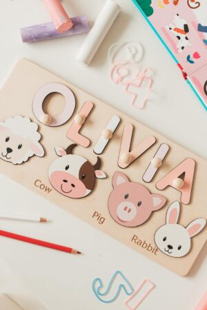 Animals Personalized Busy Board Puzzles for Learning and Play Montessori Toddler Toys Unique Birthday Baby Gift Custom Easter Gifts