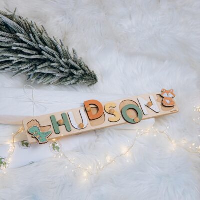 Christmas Gift For Toddlers Baby Girl Name Puzzle Montessori Toddler Toys Pastel Nursery Decor Newborn Baby Toys Personalized Baby Gifts