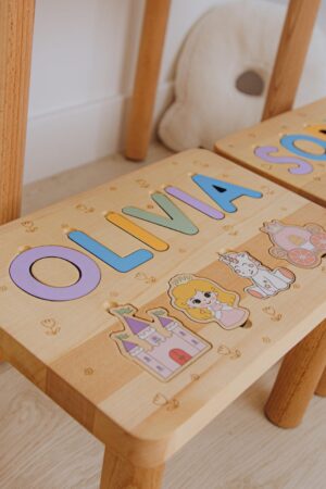 Custom Christmas Gifts For Kids Toddler Boy Step Stool Nursery Decor 1 2 3 Years Old Personalized Name Puzzle Montessori Helper Eco Friendly